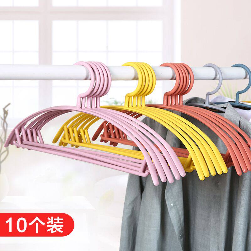 Home No shoulder-scarred clothes hanger Sub-widened thicken coat without drum kit Home sweater special large number hanging non-slip