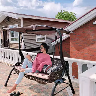 Swing outdoor courtyard swing outdoor garden rocking chair swing swing hanging chair home balcony outdoor hanging basket rattan chair