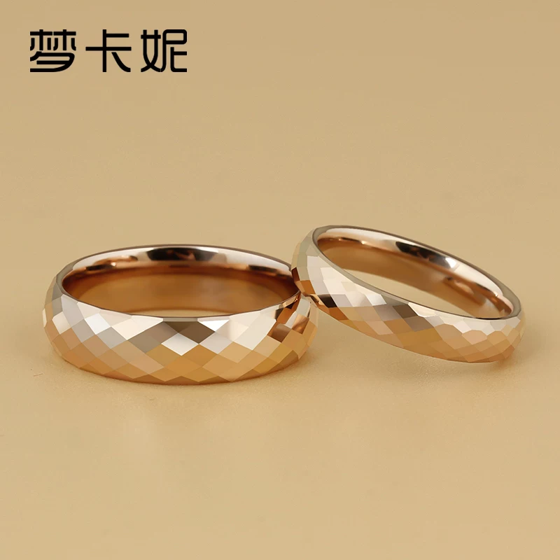 Ring with diamond pattern, for beloved, Birthday gift, custom-made