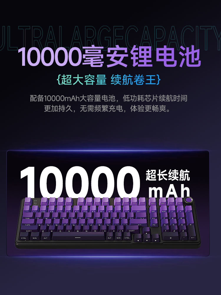 Forerunner Gs98 Customized Mechanical Keyboard Wireless Three-Mode Bluetooth Office Gaming E-Sports Dedicated Side-Engraved Keycaps