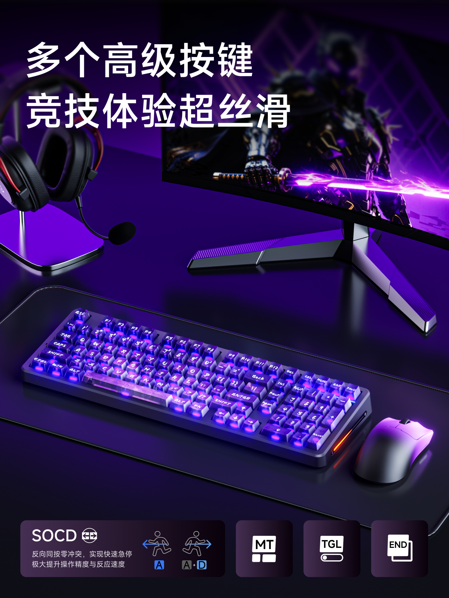 Forerunner X98/S9 Mechanical Keyboard and Mouse Set Wireless Bluetooth Three-Mode Gaming E-Sports Customized Keyboard and Mouse