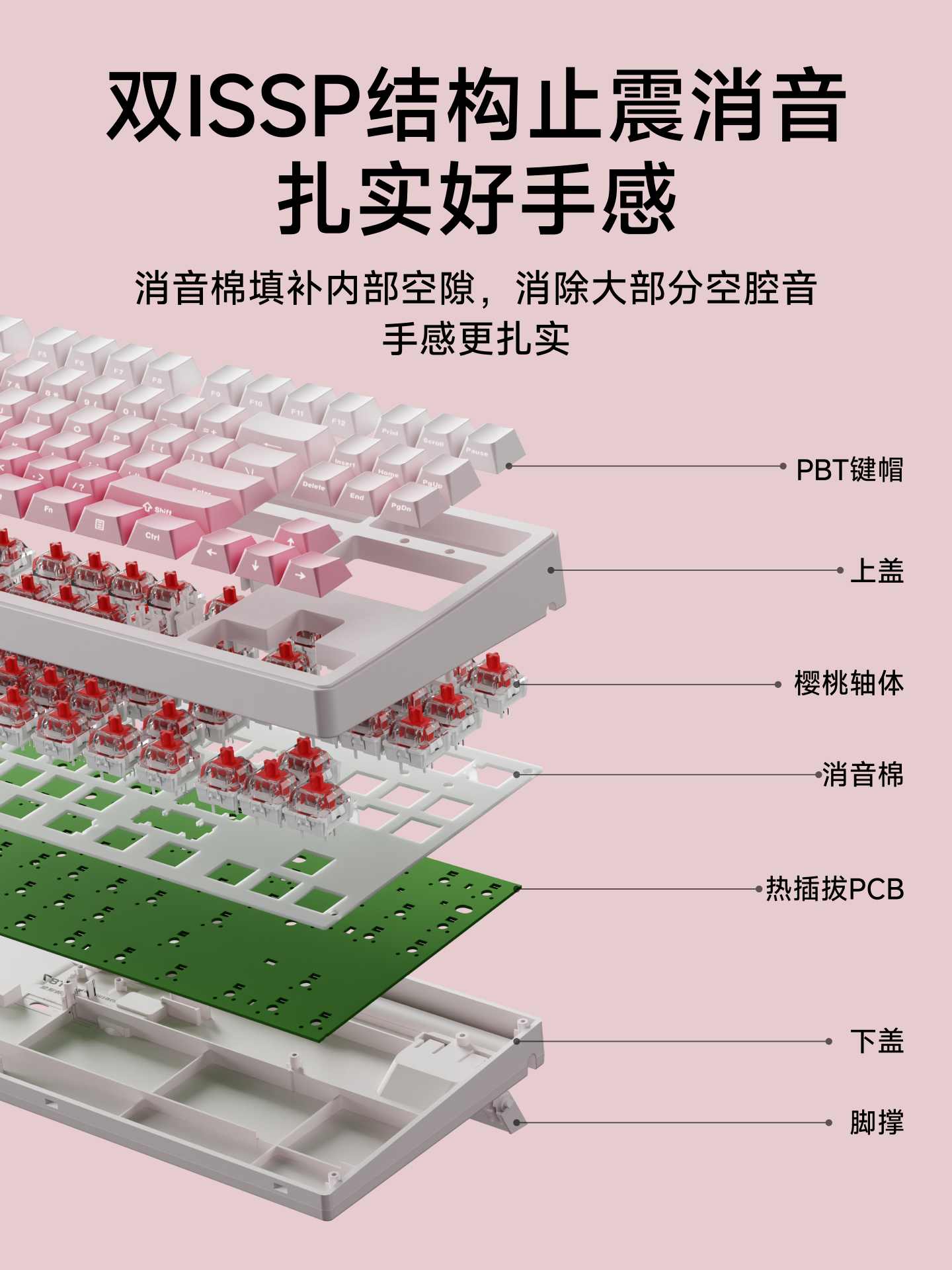 Forerunner Cherry Switch Mechanical Keyboard and Mouse Set, Wireless Bluetooth Three-Mode, Stylish for Girls, Suitable for Office Use