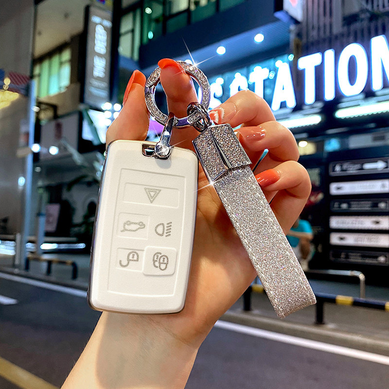 Suitable for Land Rover Range Rover key cover Aurora Sports Edition Discovery 5 Shenxing 4 Jaguar xel car xfl bag protection female buckle