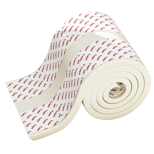 Widened and thickened anti-collision strips for corners and beams