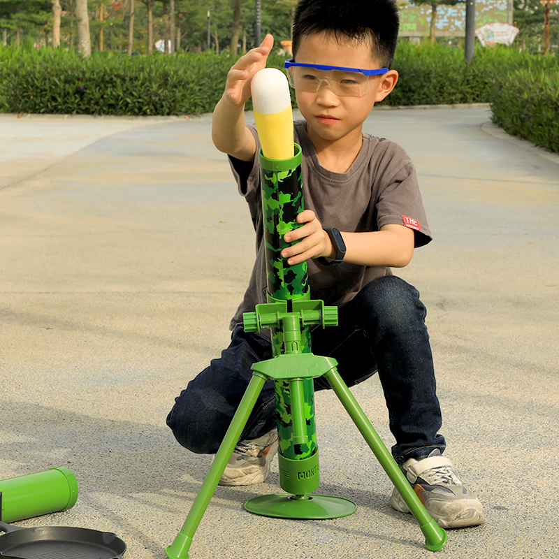 Child mortar toy simulation cannon boy missile launcher jedi catapult rocket mortars howitzer