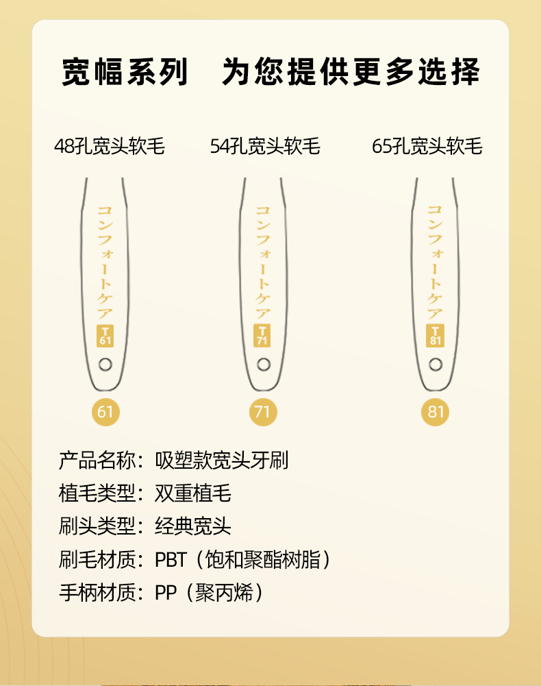 沐暄 48孔 日系宽头牙刷 10支装 4.9好评 图7
