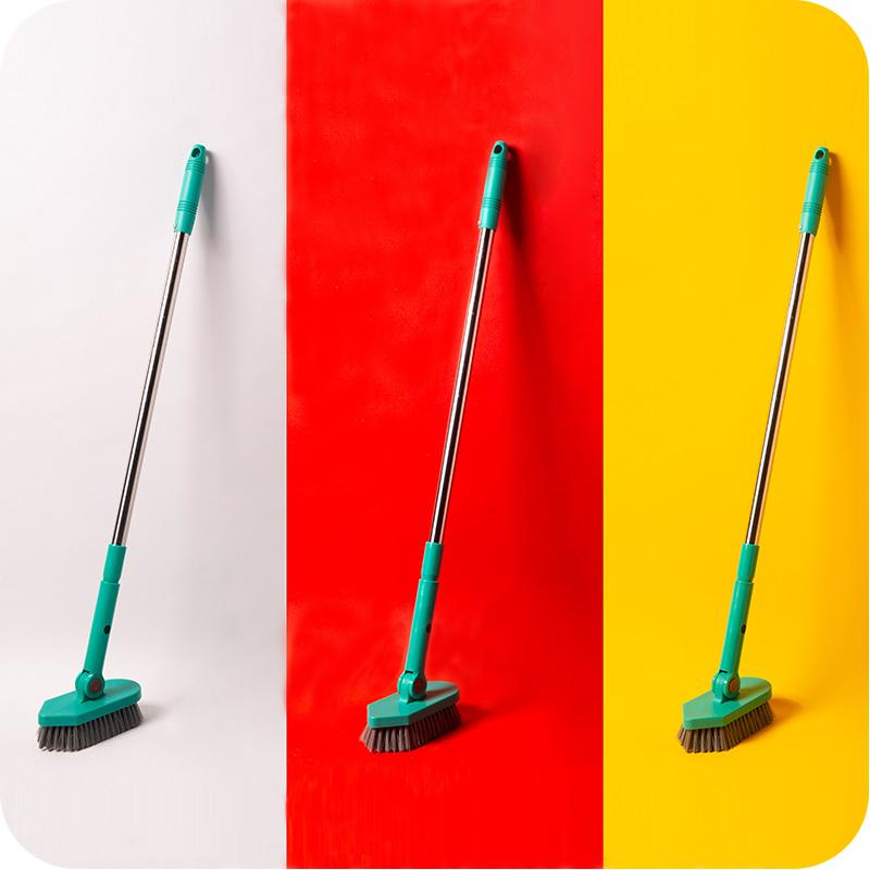 Long handle large number of hard hair ground brush Makeup Room Clean Toilet Brush Die Corner Bathroom Floor Brush Wash Brushed God
