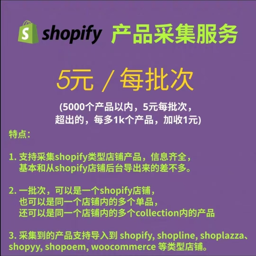 独立站产品采集神器，Shopify|Shopline|Shoplazza|WordPress全搞定！