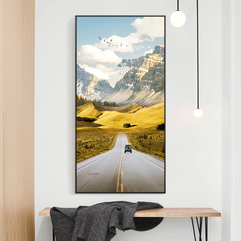 Space Extended into the Downtown Decoration Painting Modern Simple Landscape Painting Corridor Painting Painting