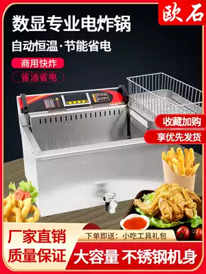 Fryer commercial stall electric Fryer Fryer special pot frying multi-function timing large-capacity electric fryer