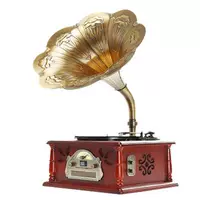 Gramophone phòng khách retro máy ghi âm Mỹ đồ trang trí máy hát nhà cũ đối tượng máy ghi âm máy hát. - Máy hát