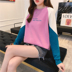 CEC siêu lửa Hàn Quốc phiên bản của sinh viên mặc quần áo mùa thu thời trang ins thủy triều của phụ nữ nới lỏng 100 màu mà không có một quần áo cap-and-yếu đuối 