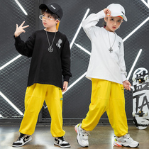 hiphop hip hop children street dance suit boy handsome personality acting out the girl jazz dance outfit spring and autumn tide