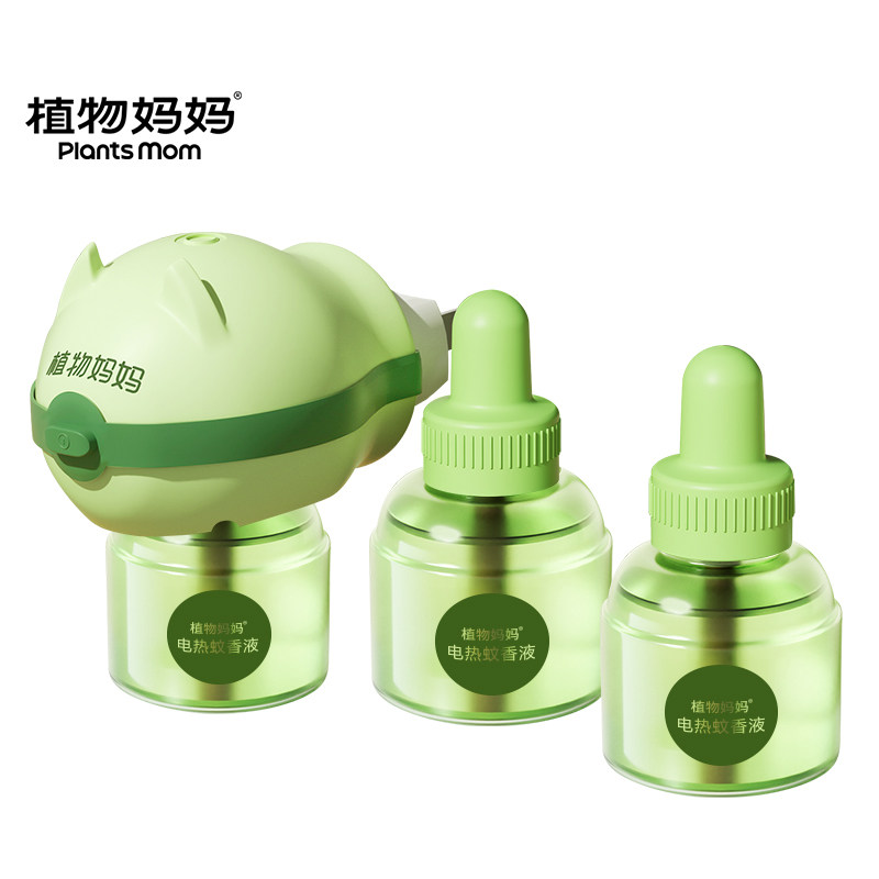 植物妈妈电热蚊香液无味儿童专用全家驱蚊器补充液官方旗舰店正品