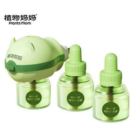 植物妈妈电热蚊香液无味儿童专用全家驱蚊器补充液官方旗舰店正品