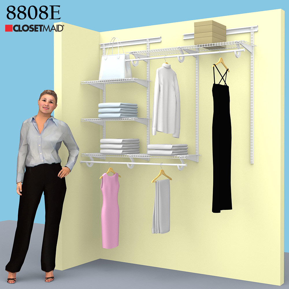 8808 module 1 7-1 8 meters E section closetMaid linear shelf wardrobe cloakroom