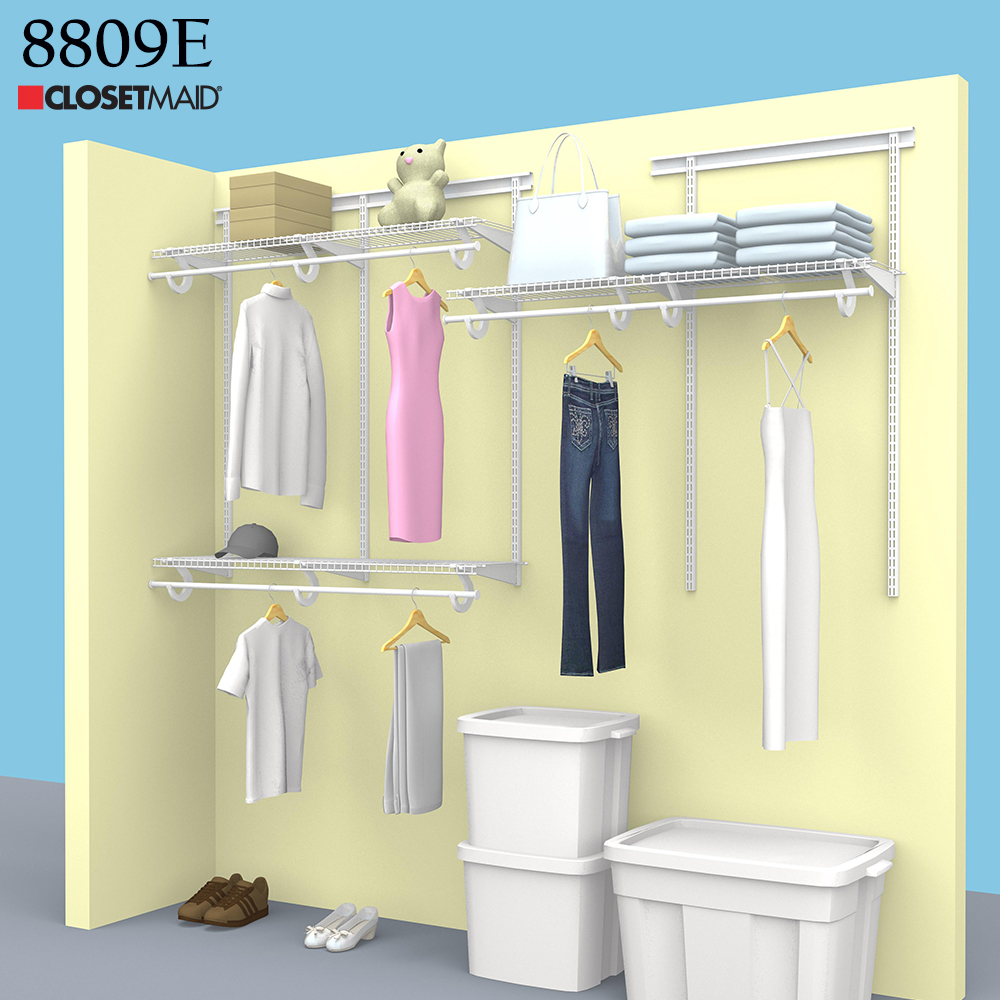 8809 Module 2 3-2 4m E Section ClosetMaid Linear Shelf Wardrobe Cloakroom