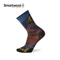 Smartwool PhD cycling pattern socks outdoor zero shock absorption print in tube socks sport wool socks men 1515