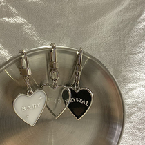 Handmade glue love pendant Metal frame keychain airpods pendant Decorative accessories