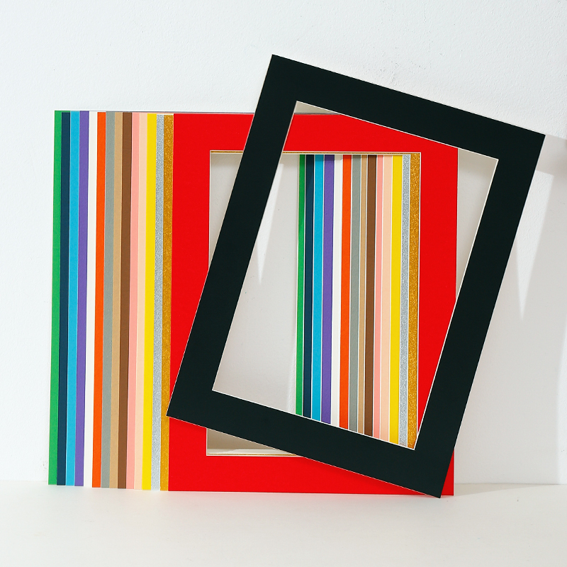 Hard Cardboard Picture Frame for Easy Mounting of Children's Artwork, Photo Wall Lining, Frame Border, Self-Adhesive