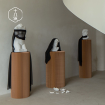 18 paper round display table window display display frame Zhongdao Taiwan decorative cylindrical wedding prop exhibition frame