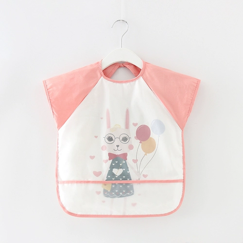 Детский водонепроницаемый слюнявчик, летний тонкий хлопковый фартук без рукавов, нагрудник, анти-грязь, с карманом