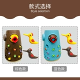 Дети игрушки -дятлы -дятлы с детьми йхахи ловят мозг, есть мозг и рыбу в течение полутора с половиной лет.