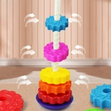 Радужная дженга для младенца, игрушка, 3 лет, раннее развитие