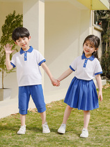 Shenzhen Elementary School School Uniforms Summer Clothing Children Yinglun Wind Sports Clothes Men And Women Children Baseball Uniforms Spring Autumn Season Kindergarten Clothes