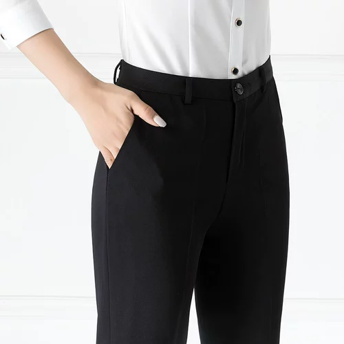 Костюм, черные осенние штаны, тонкий рабочий приталенный пиджак классического кроя, свободный прямой крой