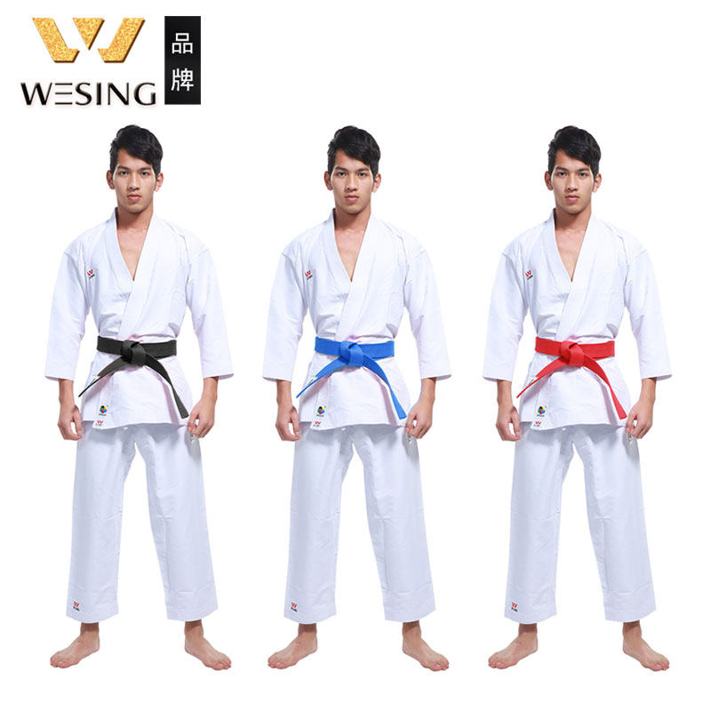 9th Mountain karate Conqueror Adult male and female Performance Costume Karate Karate Karate Competition Group Handwear Training Suit