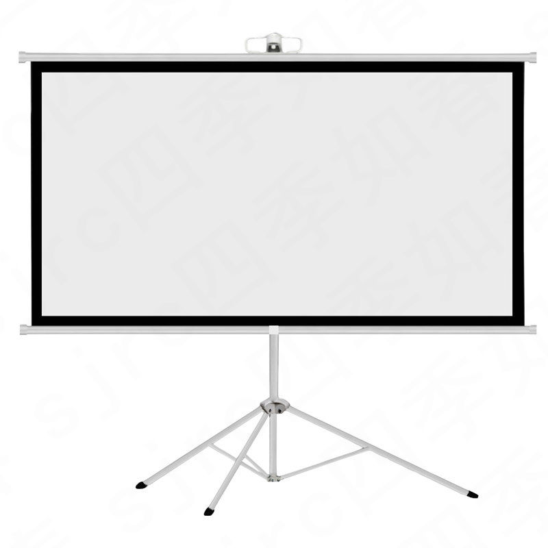 Curtain Bracket Lever Ground Floor Mobile Portable Projection Cloth Curtain Cloth Manual Movie Ground-pull Projector Curtain