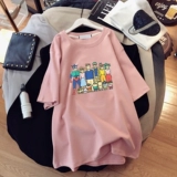 Белая длинная приятная телу футболка, средней длины, короткий рукав, свободный крой, большой размер