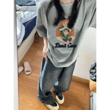 Ретро хлопковая летняя футболка, в американском стиле, оверсайз