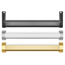 Clothes hanging rod in the large wardrobe Aluminum alloy wardrobe cabinet cross rod through the clothes hanging rod wall cabinet horizontal rod