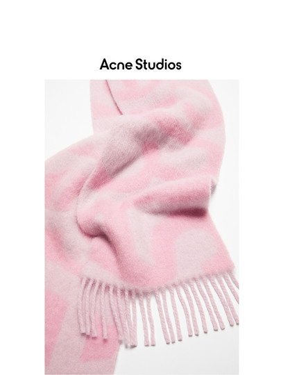 [Special 40% off ]Acne Studios Unisex Wool Blend Letter Print Tassel Scarf Gift