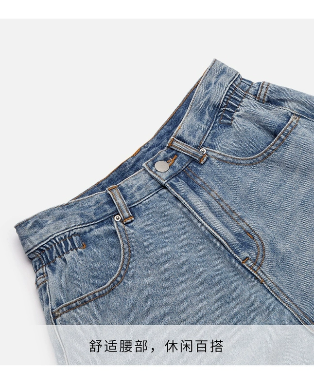 Gió mùa hè 2020 nữ mới quần short denim quần âu thẳng tất cả các trận đấu F06W0208 - Quần short