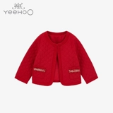 Красная куртка для девочек, стеганое термобелье, кардиган, детская одежда