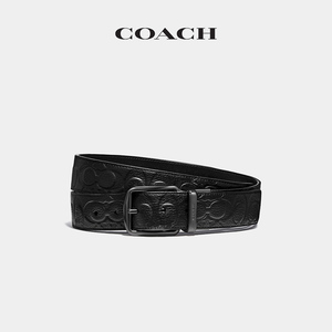 【超品预售】COACH/蔻驰 挽具扣可剪裁双面腰带38MM男士