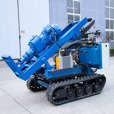 Буровая установка yq70气动小型履带式潜孔钻机轮式分体式边坡护坡锚固开山钻爆破孔