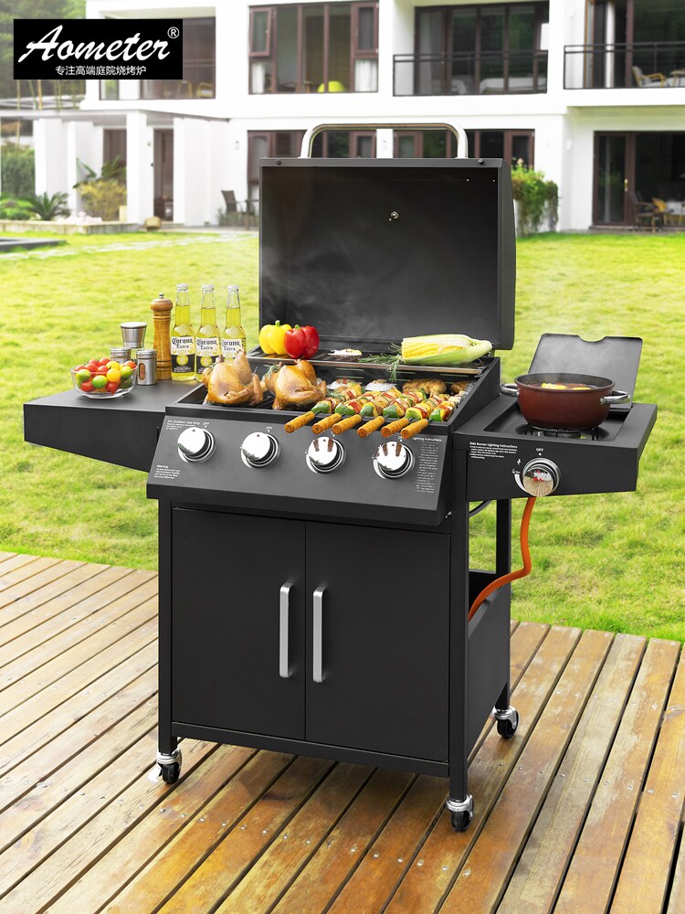 BBQ grill outdoor courtyard home gas grill liquefied gas grill American braised grill villa grill