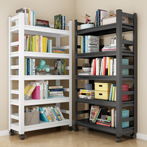 Strangely Iron Art Bookshelves Shelve Shelf Floor Multilayer Home Simple Bookcase Living-room With Iron Shelf Steel Bookshelves