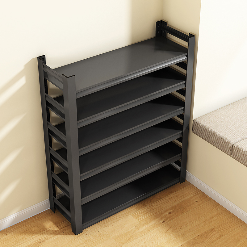 Household Steel Shoe Rack, Multi-Layer Floor-Standing Storage Rack, Iron Art Simple Storage Rack, Entryway Shoe Cabinet Behind the Door Household Steel Shoe Rack, Multi-Layer Floor-Standing Storage Rack, Iron Art Simple Storage Rack, Entryway Shoe Cabinet Behind the Door