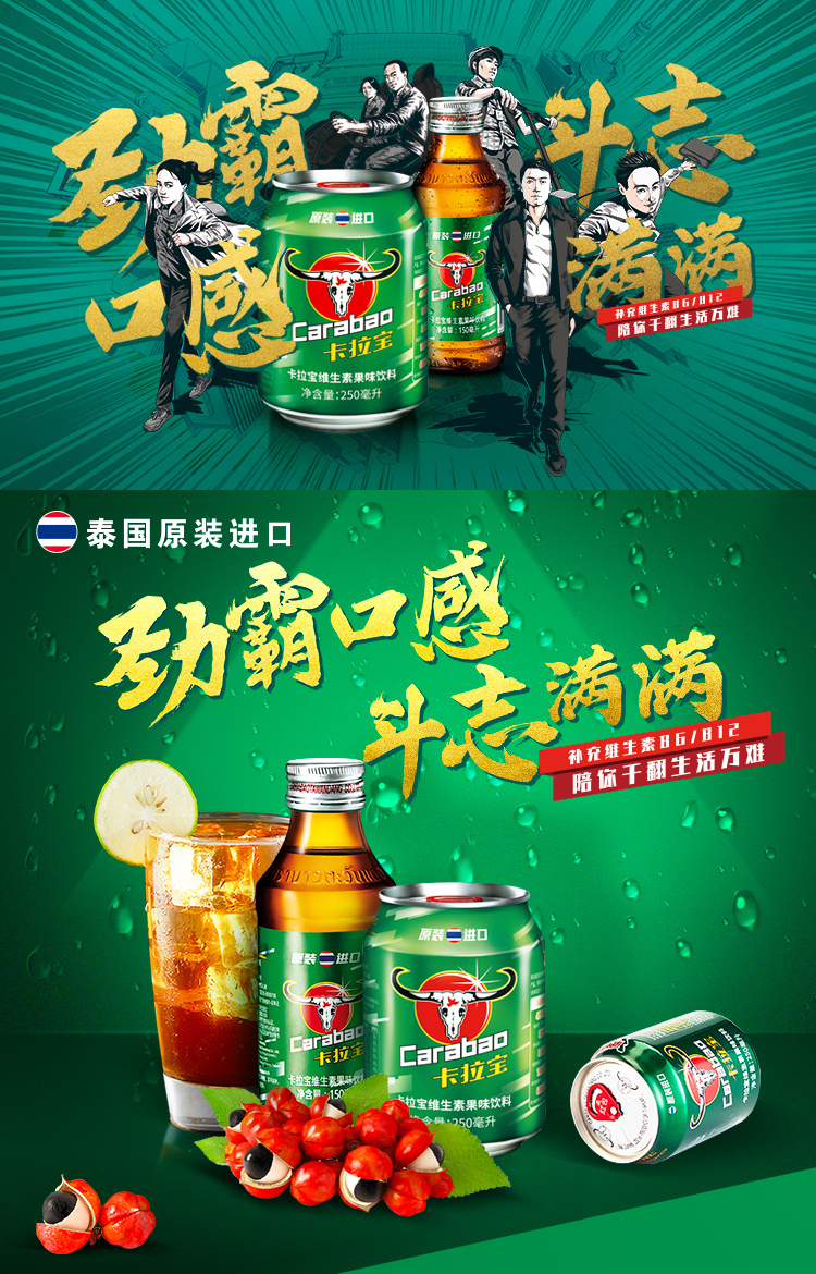 切尔西合作伙伴 泰国 卡拉宝 维生素运动功能饮料 250ml*24罐 图2