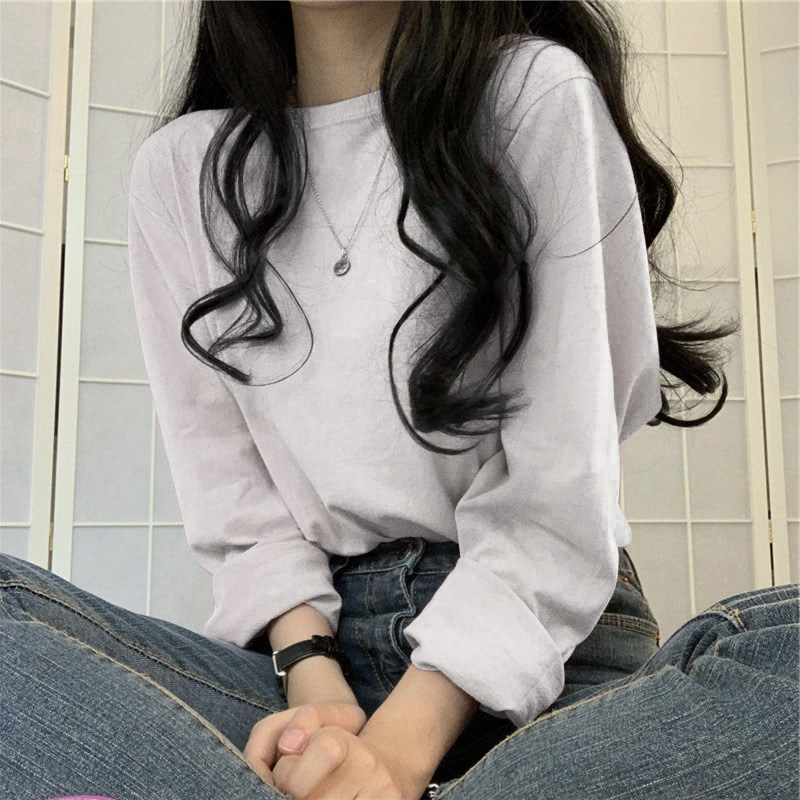 Fat MM 2023 Spring and Autumn New Women's Clothing Loose White Lazy Wind T - shirt Large - size Sweater