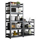 Kitchen rack floor-to-ceiling multi-layer microwave oven multi-function storage shelf home balcony locker shelf