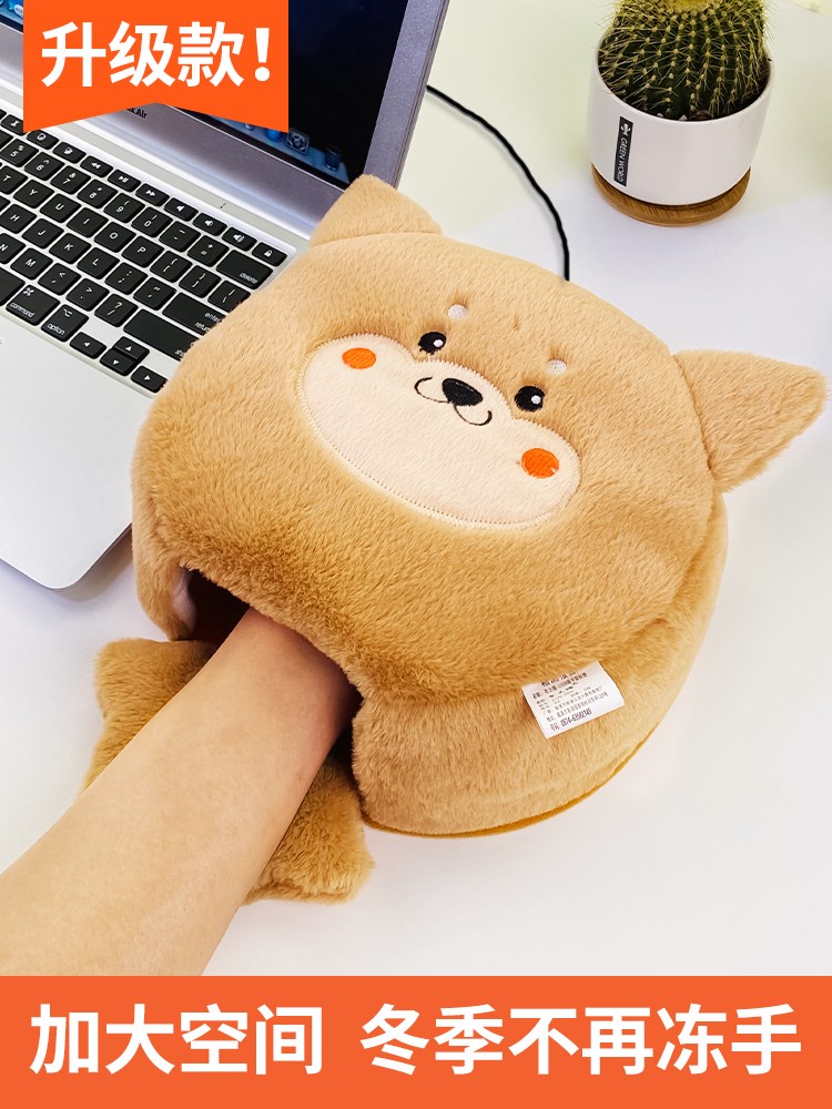 New products Winter usb warm slip rat cushion with wrist oversized plus suede thickened cartoon heating winter computer fever