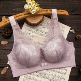 Кружевной тонкий поддерживающий бюстгальтер-топ, нижнее белье, большой размер