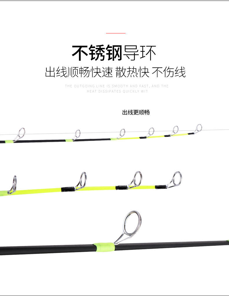 Ice удочкой 无畏狼新款50cm70cm扁梢灵敏冰钓竿实心软稍超短筏钓鱼竿迷你钓竿 Fearless wolf