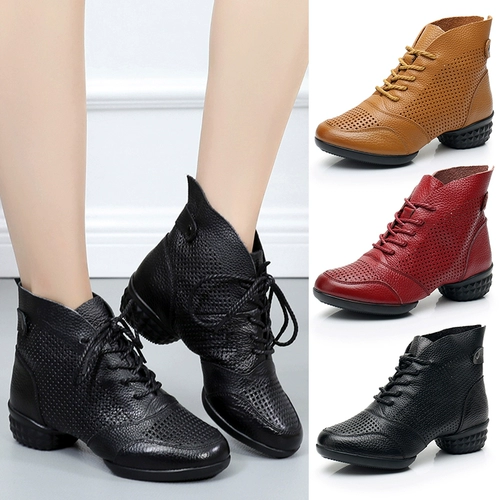 意中飞 Летняя танцующая спортивная обувь, из натуральной кожи, мягкая подошва